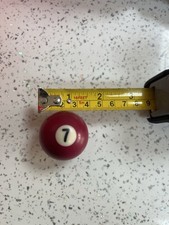 Number 7 Maroon Pool ball