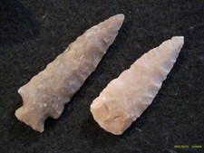 2 Central Texas Arrowheads, Prehistoric Indian Artifacts *FREE SHIPPING* 64X