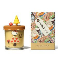 Hello Kitty Vanilla Crème Brûlée Candle – Sweet Jar with 3D Lid