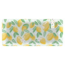 Lemon Fruit Reusable Plastic Rectangle Picnic Serving Plate 37.5cm