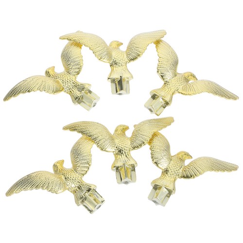 Golden plastic flagpole eagle - golden,