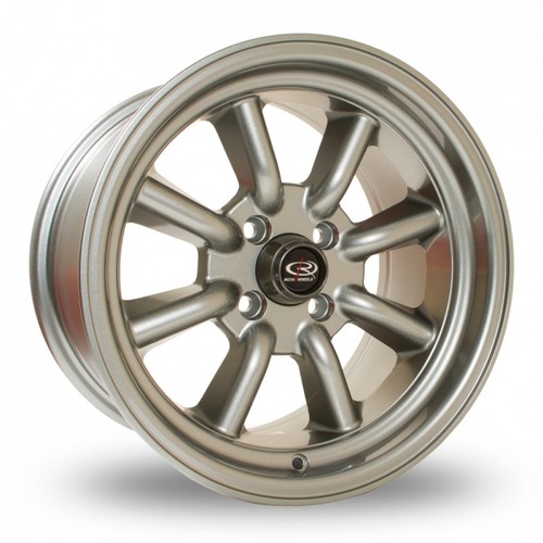8x15 rota rkr steel grey - 4x,