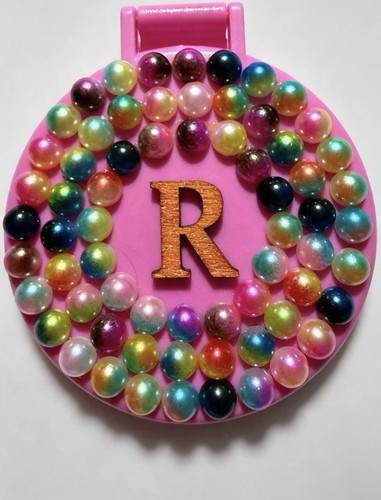 Letter 10cm compact - r, mirror