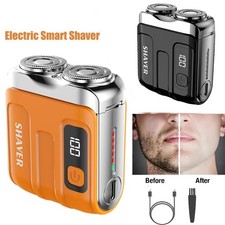 Portable Rotary Dual Ring Electric Shaver Rechargeable Washable Electric Razor
