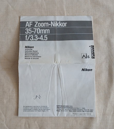 Vintage nikon zoom nikkor - af, zoom-nikkor