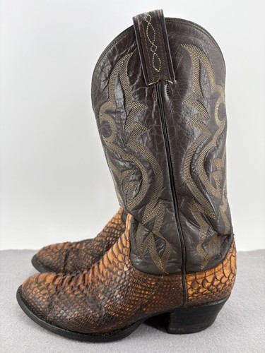 Vtg tony lama exotic python - tony,