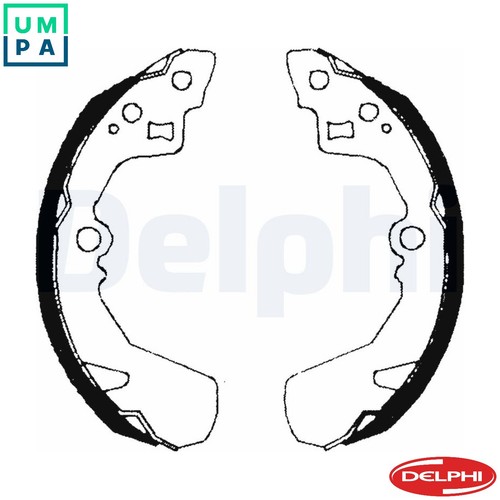 Brake shoe set - shoe,