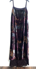 Luis Civit Designer Silk Blend Formal Wedding Occasion Dress UK 14 Plum Purple