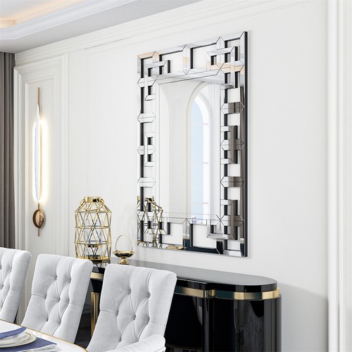 Venetian large silver wall - silver,