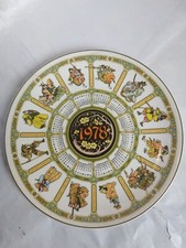 1981 Wedgwood Horses Calendar Plate Eleventh Series
