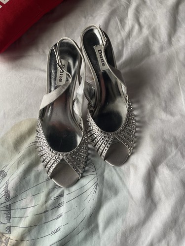 Dune high heeled silver - high,