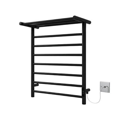 Black dry electric towel rail - towel,