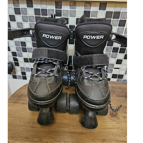 Power adjustable quad roller - adjustable,