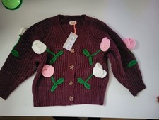 River Island 3D Tulip Burgundy