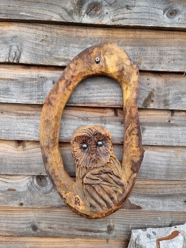 Chainsaw owl wall hanger - chainsaw,