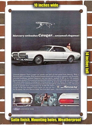 Metal sign 1967 mercury - sign,