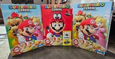 Super Mario Cereal Boxes 3 Lot