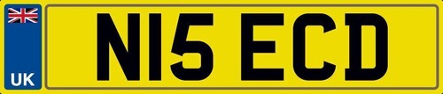 Nice initials number plate - initials,