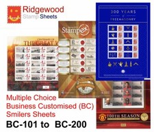 GB Business Customised Smilers Sheets - Multiple Choice from drop-down