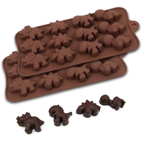 12cavity dinosaur chocolate - dinosaur,
