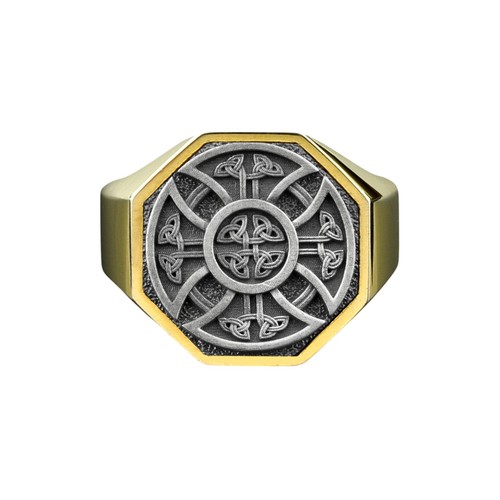 Trinity knot cross silver - knot,