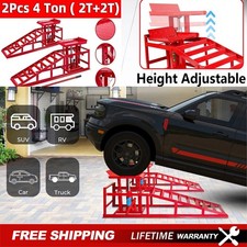 4Ton Hydraulic Car Ramps 2PC