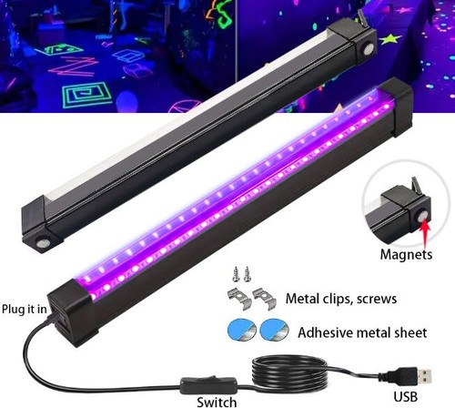 Led black light floodlight - black,