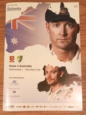 Essex v Australia Cricket Programme 2015
