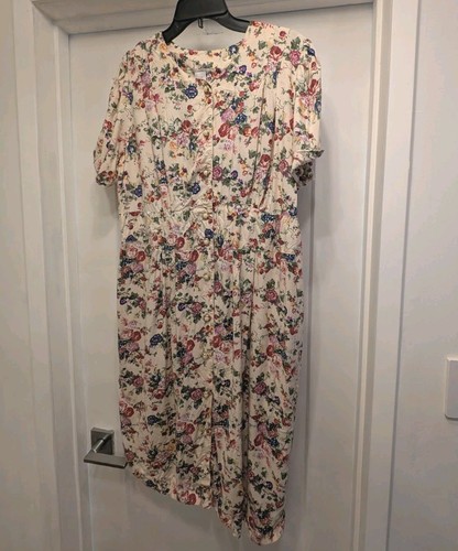 Vintage floral dress - vintage,