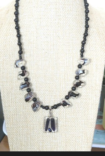 Murano glass bead necklace - ,