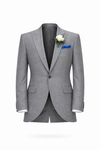 Grey wedding suit jacket - wedding,