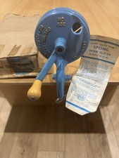 Quality Spong Bean Slicer  Model No 632 Table  bench Mounted. Blue. Vintage