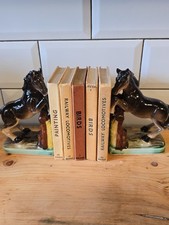 Two Vintage Horse Bookends 