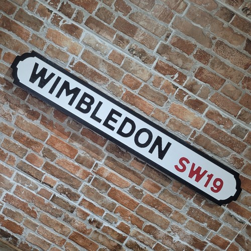 Wimbledon sign wooden old - wimbledon,