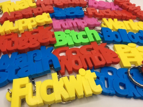 Insult keyring novelty funny - -,