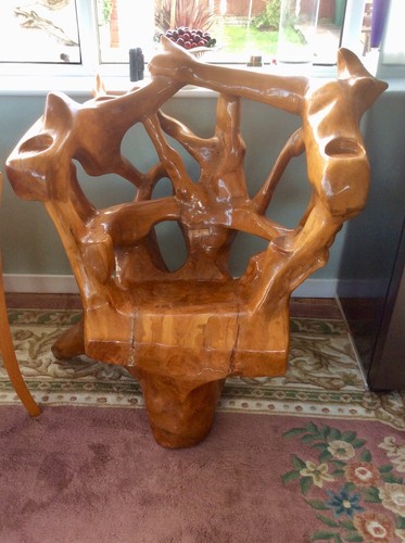 Teak root chair - teak,