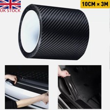 10cm*10ft Carbon Fiber Car Sticker Door Sill Scuff Anti Scratch Tape Protection