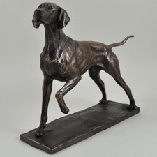 Pointer Cold Cast Bronze Dog Sculpture Figure David Geenty H:18.5cm 06012