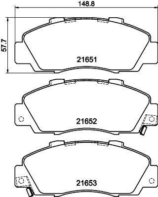 Mintex front brake pad set - mintex,