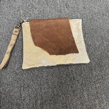 Cowhide wristlet Purse Tote