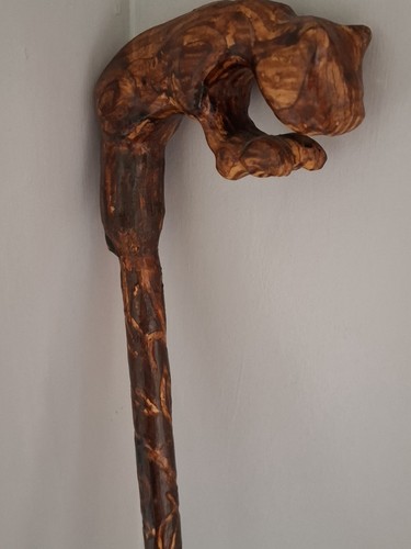 Vintage carved walking - vintage,