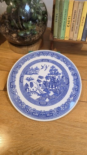 Spode blue willow gateaux - blue,