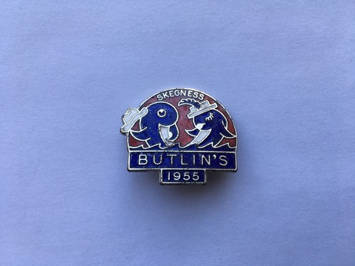 1955 butlins skegness enamel - butlins,