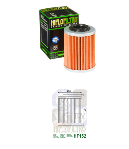 Hf152 hiflo oil filter - oil,