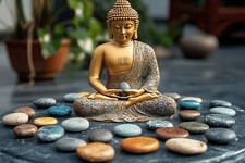 BUDDHA CANVAS PICTURE PRINT