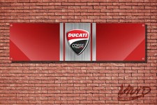 Ducati Motorcycles Garage / Workshop Wall Banner / Poster / PVC Sign
