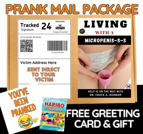 Prank mail package sent - prank,