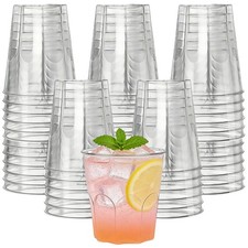 60Pcs Clear Hard Plastic Cups