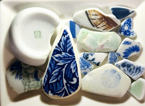 Sea glass pottery from japan - ,
