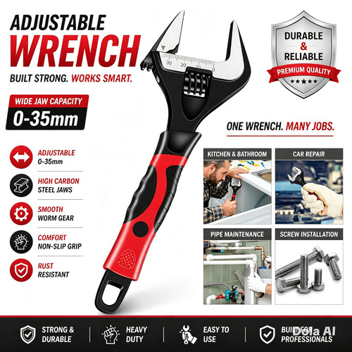 New adjustable wrench - adjustable,